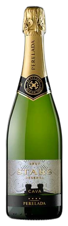 Botella de Perelada Stars Brut Reserva, Cava brut reserva de Perelada